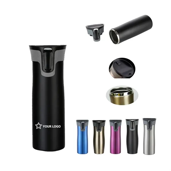16 oz Proof Insulated Stainless Steel Travel Mug - 16 oz Proof Insulated Stainless Steel Travel Mug - Image 0 of 6