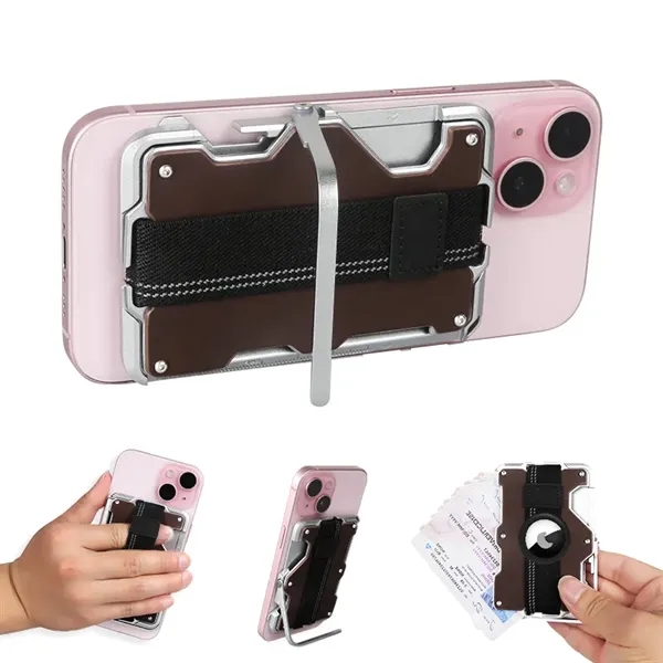 MAGSAFE RFID Wallet w/ Apple Tracker holder + Stand - MAGSAFE RFID Wallet w/ Apple Tracker holder + Stand - Image 2 of 12