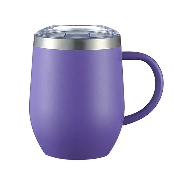 12 oz Stainless Steel Insulated Coffee Tumbler Mug With Lid - 12 oz Stainless Steel Insulated Coffee Tumbler Mug With Lid - Image 4 of 5