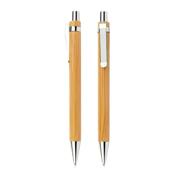 Environmentally Friendly Bamboo Retro Ballpoint Pen - Environmentally Friendly Bamboo Retro Ballpoint Pen - Image 3 of 5