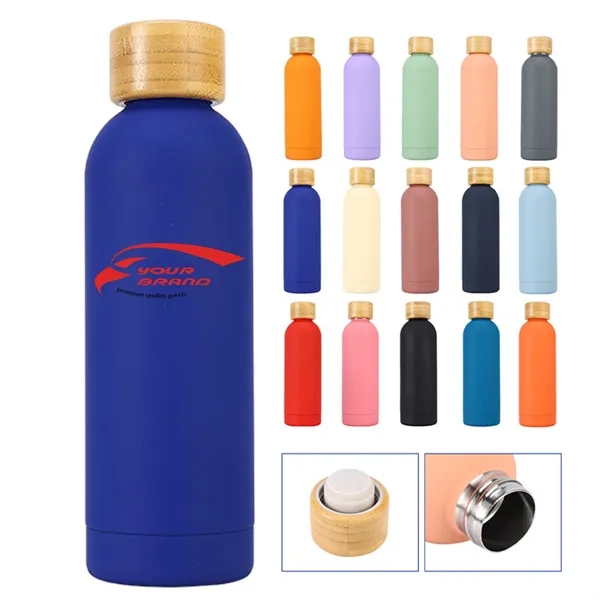 17Oz Bamboo Lid Stainless Steel Thermos Cup Outdoor - 17Oz Bamboo Lid Stainless Steel Thermos Cup Outdoor - Image 0 of 13