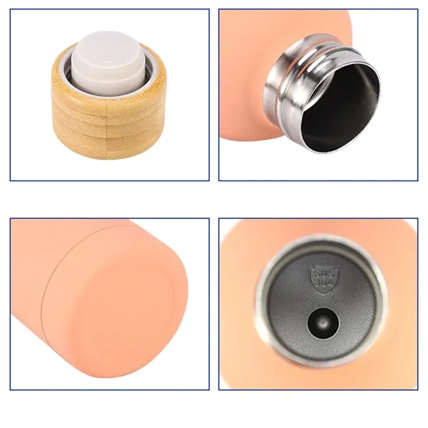 17Oz Bamboo Lid Stainless Steel Thermos Cup Outdoor - 17Oz Bamboo Lid Stainless Steel Thermos Cup Outdoor - Image 2 of 13