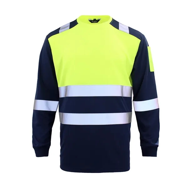 Breathable Quick Drying Reflective Strip Worker Safety Cloth - Breathable Quick Drying Reflective Strip Worker Safety Cloth - Image 1 of 2