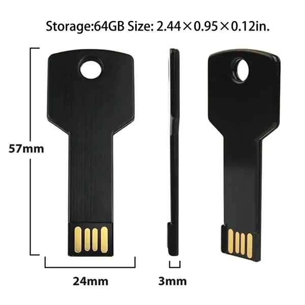 Creative Key USB Flash Drive 64g Metal - Creative Key USB Flash Drive 64g Metal - Image 1 of 7