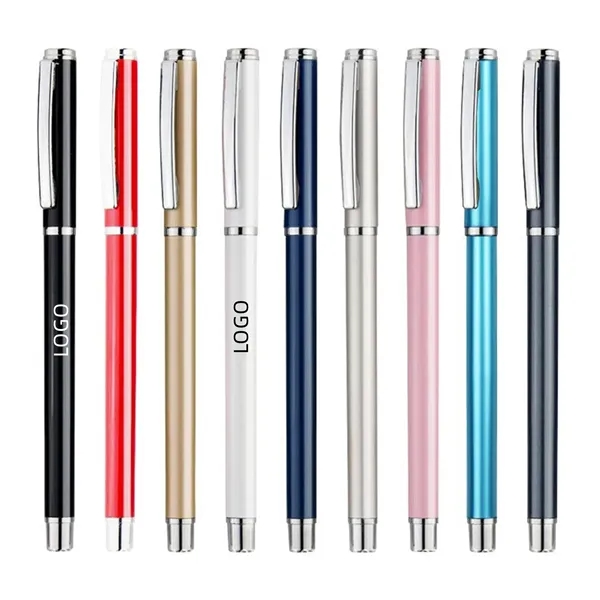 Metal Hotel Gel Ink Pen - Metal Hotel Gel Ink Pen - Image 0 of 2