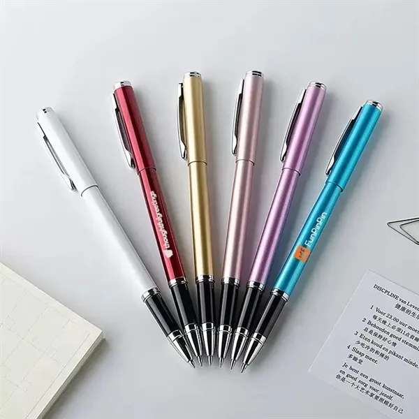 Metal Hotel Gel Ink Pen - Metal Hotel Gel Ink Pen - Image 2 of 2