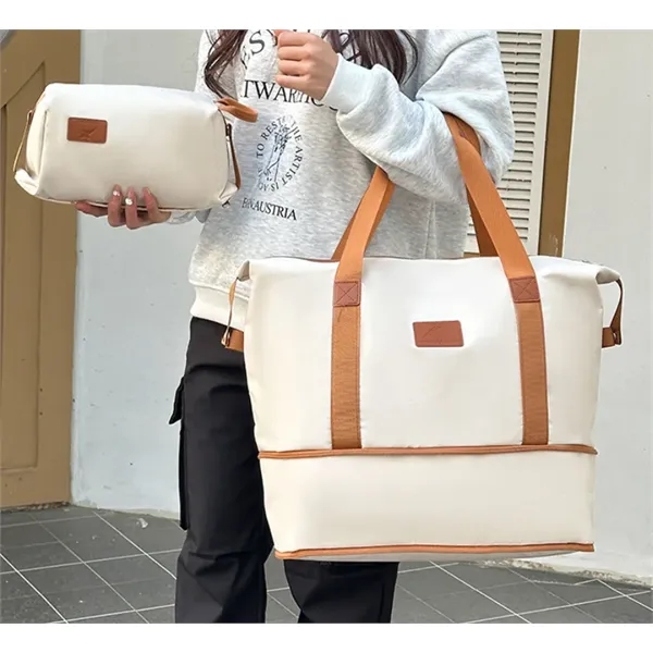 Expandable Folding Oversized Tote Duffel Travel Bag - Expandable Folding Oversized Tote Duffel Travel Bag - Image 3 of 5