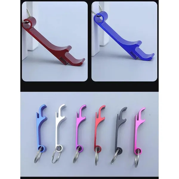 Colorful Aluminum Alloy Keychain Bottle Opener - Colorful Aluminum Alloy Keychain Bottle Opener - Image 4 of 6
