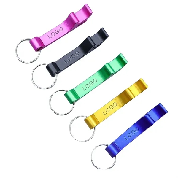 Colorful Aluminum Alloy Keychain Bottle Opener - Colorful Aluminum Alloy Keychain Bottle Opener - Image 5 of 6