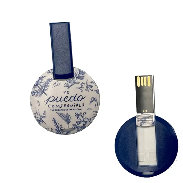 16 GB Round Card USB Flash Drive W/ Chain - 16 GB Round Card USB Flash Drive W/ Chain - Image 3 of 5