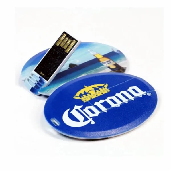 16 GB Round Card USB Flash Drive W/ Chain - 16 GB Round Card USB Flash Drive W/ Chain - Image 5 of 5