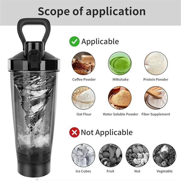 20 OZ Electric Shaker Bottle USB C Rechargeable Mixer  Cup - 20 OZ Electric Shaker Bottle USB C Rechargeable Mixer  Cup - Image 2 of 5
