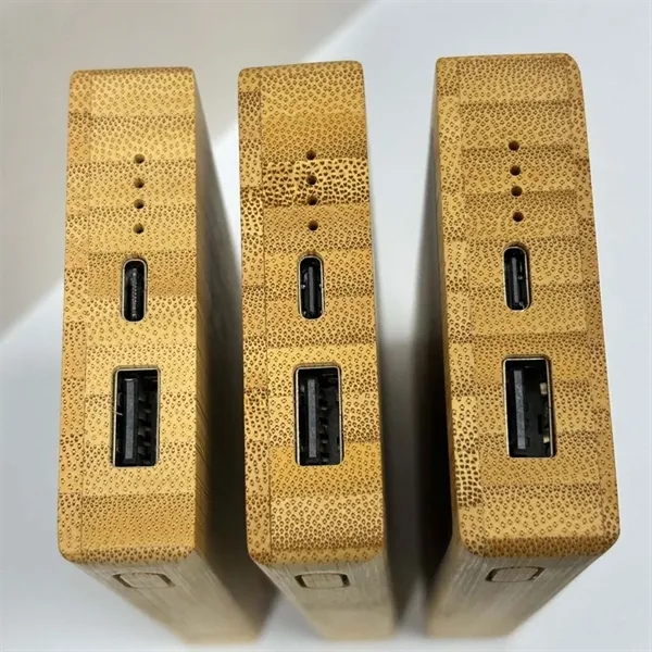 Portable wooden light up 10000mah usb charger power bank - Portable wooden light up 10000mah usb charger power bank - Image 3 of 3