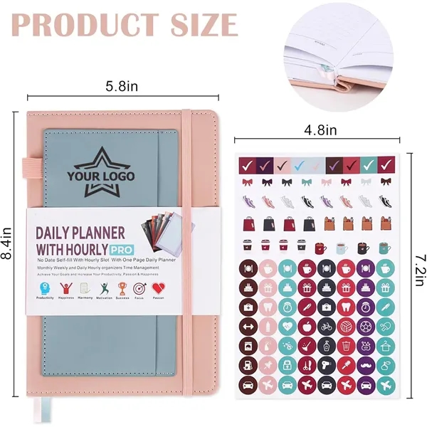 A5 Undated Weekly Monthly Goal Planner - A5 Undated Weekly Monthly Goal Planner - Image 1 of 8