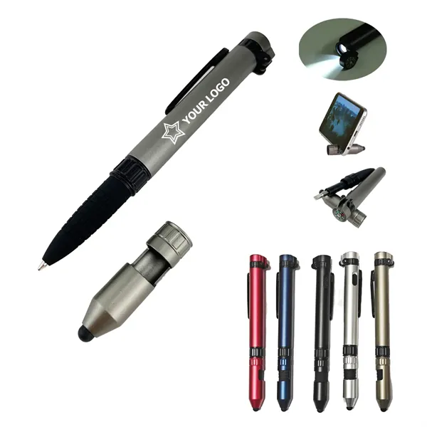 Creative Compass Outdoor Multifunctional Tool Ballpoint Pen - Creative Compass Outdoor Multifunctional Tool Ballpoint Pen - Image 0 of 2