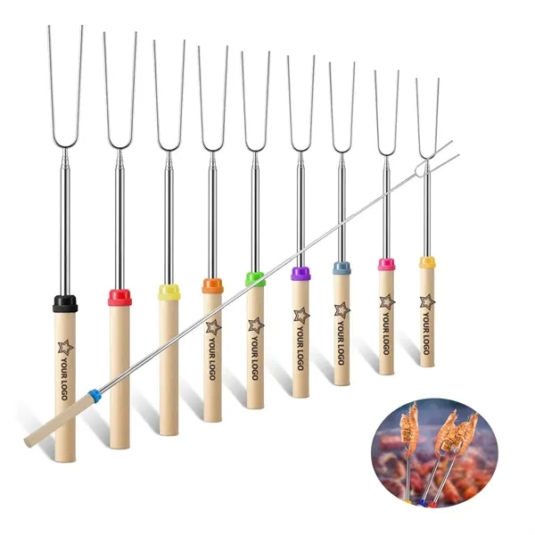 8pcs Telescopic Marshmallow Roasting Sticks Smores Kit - 8pcs Telescopic Marshmallow Roasting Sticks Smores Kit - Image 0 of 4
