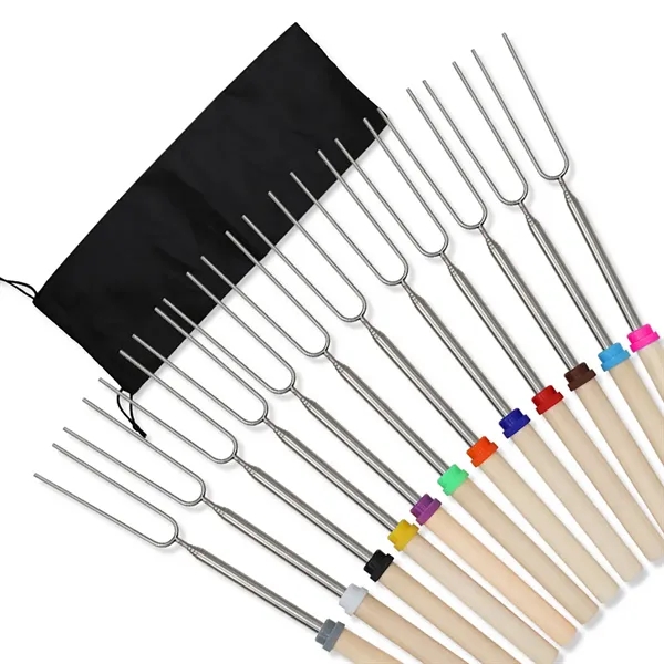 8pcs Telescopic Marshmallow Roasting Sticks Smores Kit - 8pcs Telescopic Marshmallow Roasting Sticks Smores Kit - Image 4 of 4