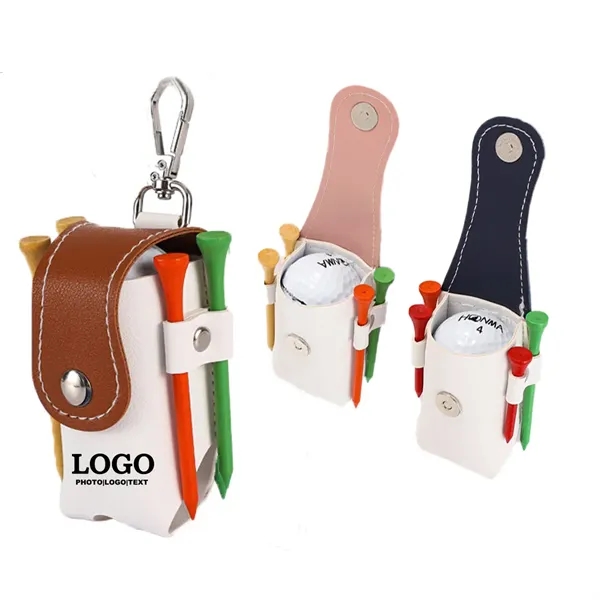 Golfing Ball Holder Small Tee Organizer Pu Bag - Golfing Ball Holder Small Tee Organizer Pu Bag - Image 0 of 4