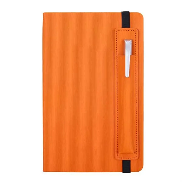 A5 Notebook with Pen Pouch Corporate Business Logo Printed - A5 Notebook with Pen Pouch Corporate Business Logo Printed - Image 4 of 4