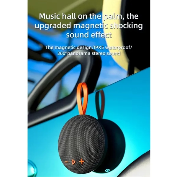 Portable Magnetic Bluetooth Speaker - Portable Magnetic Bluetooth Speaker - Image 5 of 6