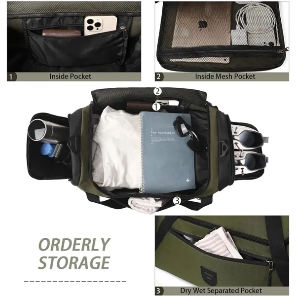 Gym Duffle Bag For Men & Women - Gym Duffle Bag For Men & Women - Image 2 of 3