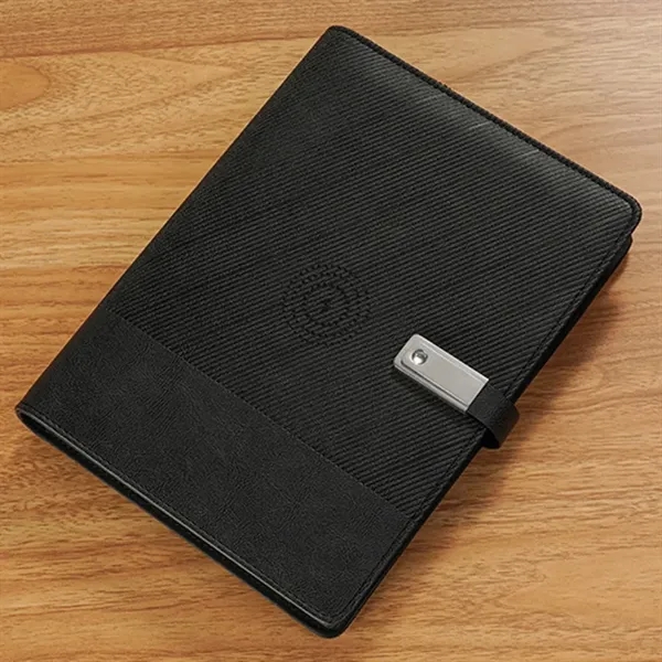A5 Notebook w/ Wireless Charging Powerbank and USB Drive - A5 Notebook w/ Wireless Charging Powerbank and USB Drive - Image 1 of 3