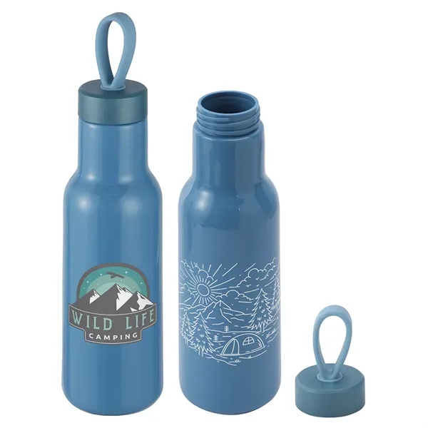 Custom Cameo 23 oz PLA Sports Bottle with Silicone Loop Handle