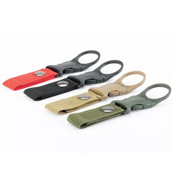 6" Quick Release Plastic Water Bottle Buckle w/ Braid Tail - 6" Quick Release Plastic Water Bottle Buckle w/ Braid Tail - Image 3 of 4