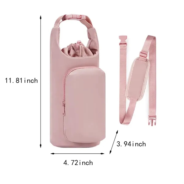 Portable adjustable shoulder strap water bottle carrier bag - Portable adjustable shoulder strap water bottle carrier bag - Image 1 of 4