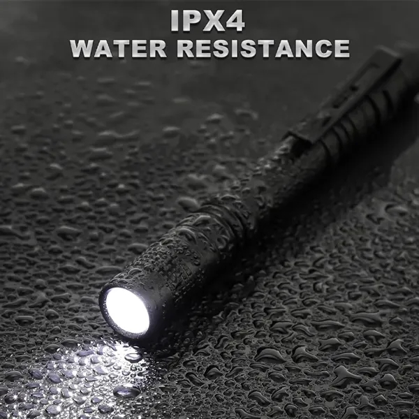 Waterproof Aluminum Mini Pocket Pen Flashlight with Clip - Waterproof Aluminum Mini Pocket Pen Flashlight with Clip - Image 4 of 5