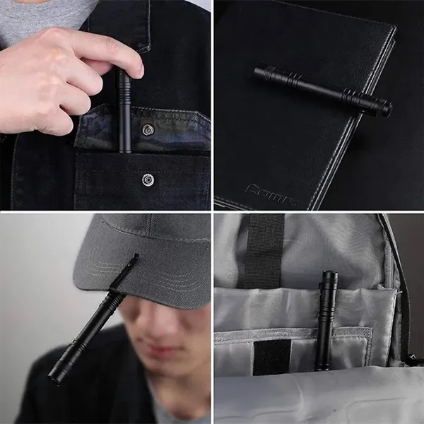 Waterproof Aluminum Mini Pocket Pen Flashlight with Clip - Waterproof Aluminum Mini Pocket Pen Flashlight with Clip - Image 5 of 5