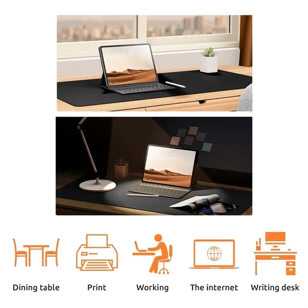 Office PU Leather Desk Mouse Pad - Office PU Leather Desk Mouse Pad - Image 2 of 3