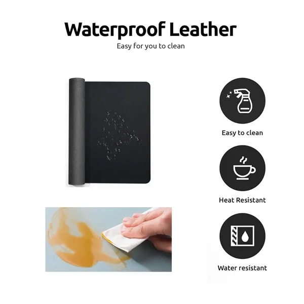 Office PU Leather Desk Mouse Pad - Office PU Leather Desk Mouse Pad - Image 3 of 3