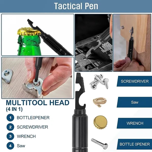9 in 1 multifunctional Tactical Pen - 9 in 1 multifunctional Tactical Pen - Image 2 of 4