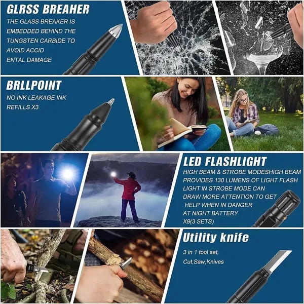 9 in 1 multifunctional Tactical Pen - 9 in 1 multifunctional Tactical Pen - Image 4 of 4