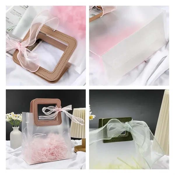 Reusable wedding baby shower party wrap clear gift bag - Reusable wedding baby shower party wrap clear gift bag - Image 2 of 4