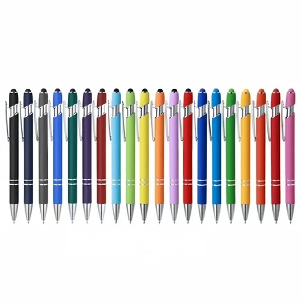 Aluminum Black Ink Stylus Ballpoint Pen MOQ 100PCS - Aluminum Black Ink Stylus Ballpoint Pen MOQ 100PCS - Image 1 of 2