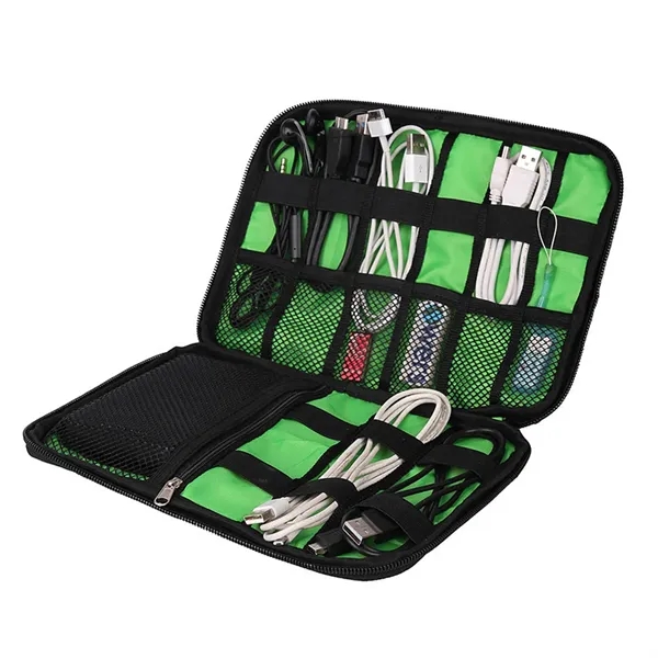 Travel Cable Organizer Pouch Electronic Accessories Carry Ca - Travel Cable Organizer Pouch Electronic Accessories Carry Ca - Image 2 of 3