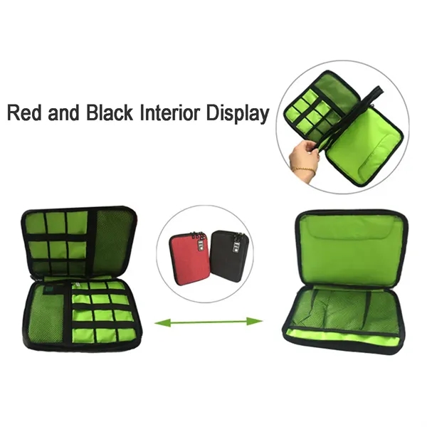 Travel Cable Organizer Pouch Electronic Accessories Carry Ca - Travel Cable Organizer Pouch Electronic Accessories Carry Ca - Image 3 of 3