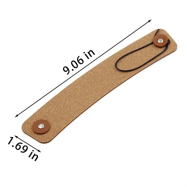 Adjustable heat-resistant pu leather coffee cup sleeve - Adjustable heat-resistant pu leather coffee cup sleeve - Image 1 of 4