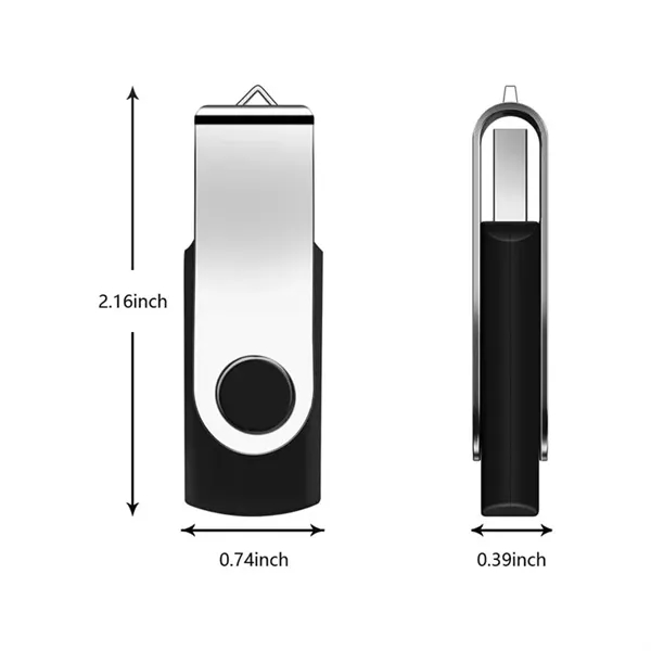 8GB Classic Metal Rotating USB Flash Drive MOQ100PCS - 8GB Classic Metal Rotating USB Flash Drive MOQ100PCS - Image 1 of 2