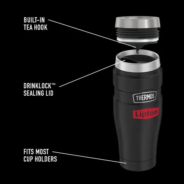 16 oz. Thermos® Stainless King™ Steel Trvl Tumbler - 16 oz. Thermos® Stainless King™ Steel Trvl Tumbler - Image 16 of 18