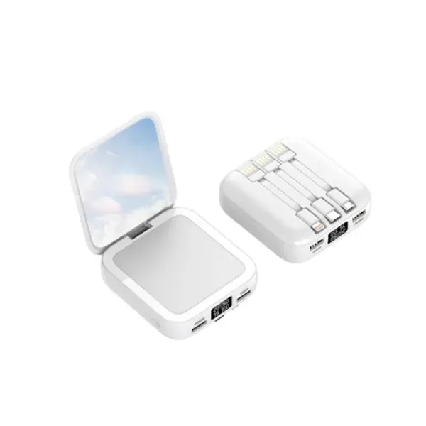 Small Portable 5000mAh Mirror Power Bank - Small Portable 5000mAh Mirror Power Bank - Image 2 of 4