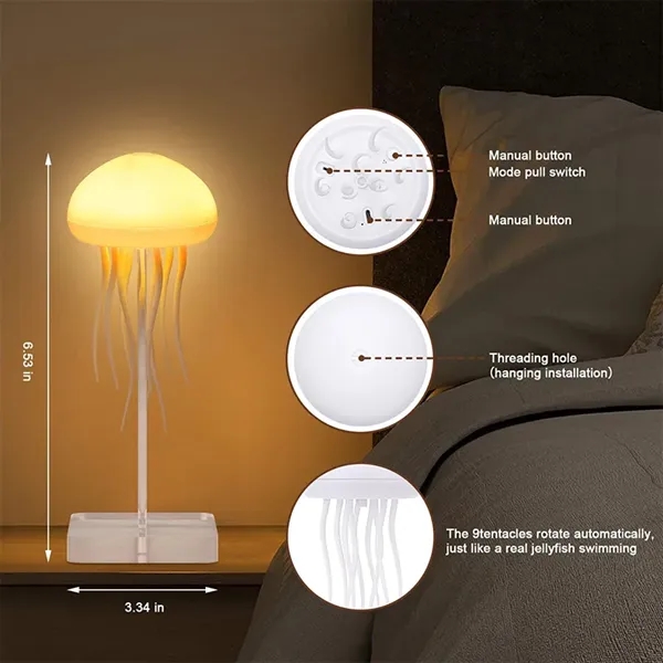 Voice Control Jellyfish Lamp with Base - Voice Control Jellyfish Lamp with Base - Image 1 of 7
