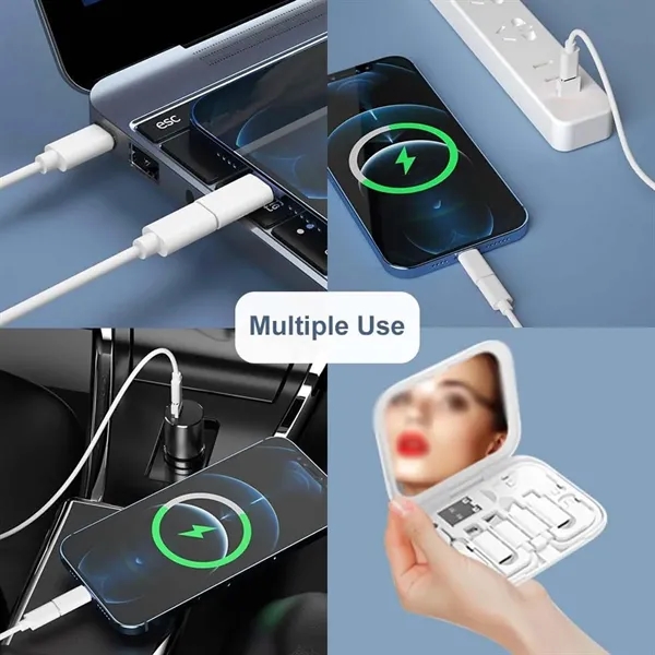 9 in 1 multi  storage box USB charging adapter cable kit - 9 in 1 multi  storage box USB charging adapter cable kit - Image 4 of 4