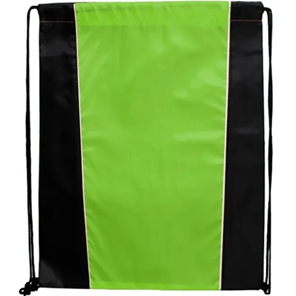 Two Tone Sided Drawstring Tote Bags - Two Tone Sided Drawstring Tote Bags - Image 3 of 6