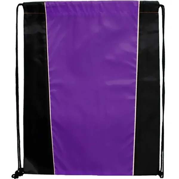 Two Tone Sided Drawstring Tote Bags - Two Tone Sided Drawstring Tote Bags - Image 5 of 6