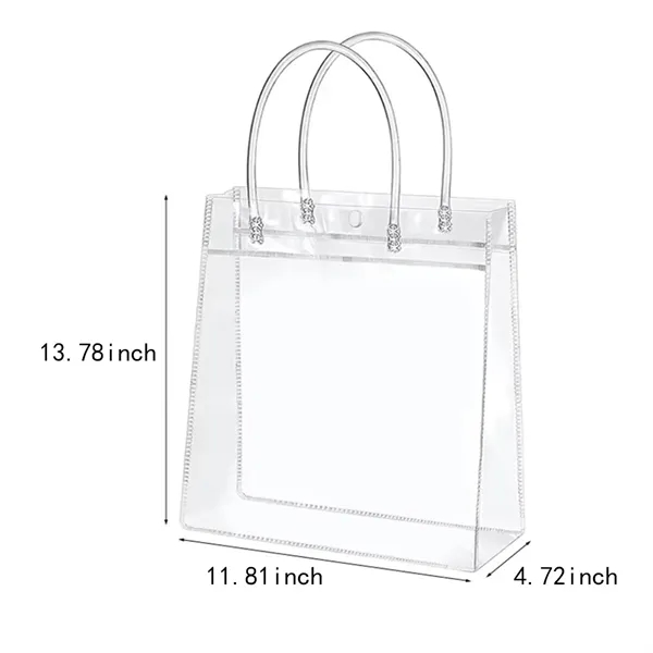 Shopping party wedding transparent pvc gift wrap tote bag - Shopping party wedding transparent pvc gift wrap tote bag - Image 1 of 4