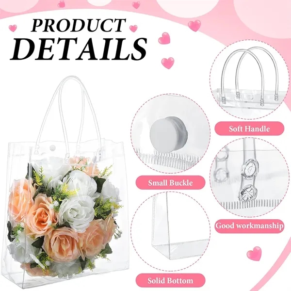 Shopping party wedding transparent pvc gift wrap tote bag - Shopping party wedding transparent pvc gift wrap tote bag - Image 2 of 4