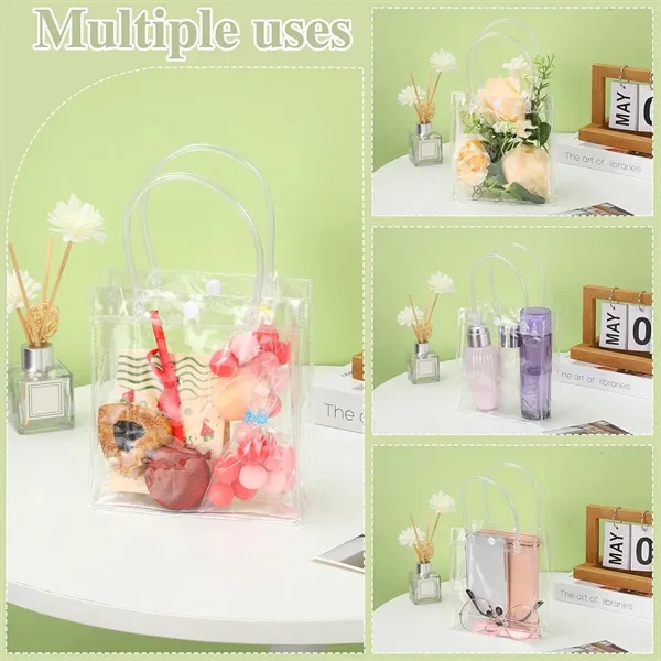Shopping party wedding transparent pvc gift wrap tote bag - Shopping party wedding transparent pvc gift wrap tote bag - Image 3 of 4